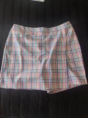 Talbots Plaid Multicolor Women's Skort - Casual A-Line Mini NWT
